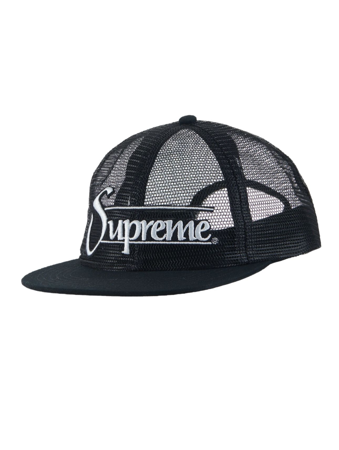 Supreme Mesh 6 Panel Hat Black