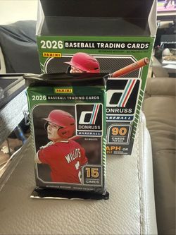 2026 Donruss Panini baseball CARD packs - LOT of 3 packs factory sealed