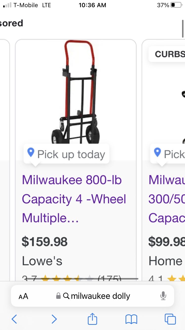 Milwaukee Dolly Good Condition