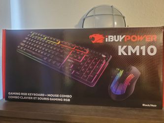 IBUYPOWER Gaming RGB Keyboard +Mouse Combo KM10