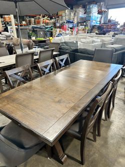 Dining table + 8 chairs , dining set from Costco