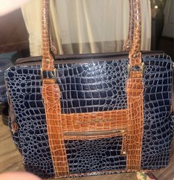 New! No tags . Samantha Brown Briefcase Bag Large Black Brown Croc Embossed Weekender Travel bag. Located off lake mead and Simmons area . 16x13x9  As