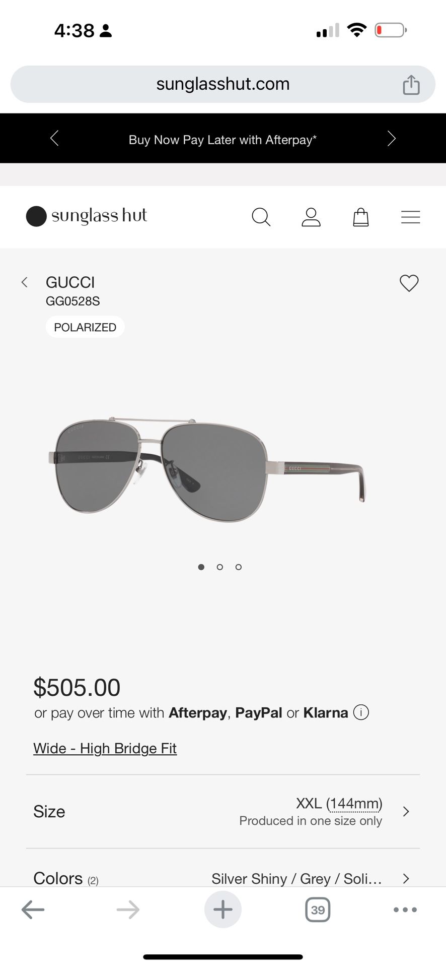 Gucci Polarized Sunglasses