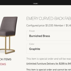 RH Modern - Beautiful, New, Matching Set Of 6 Dining Chairs