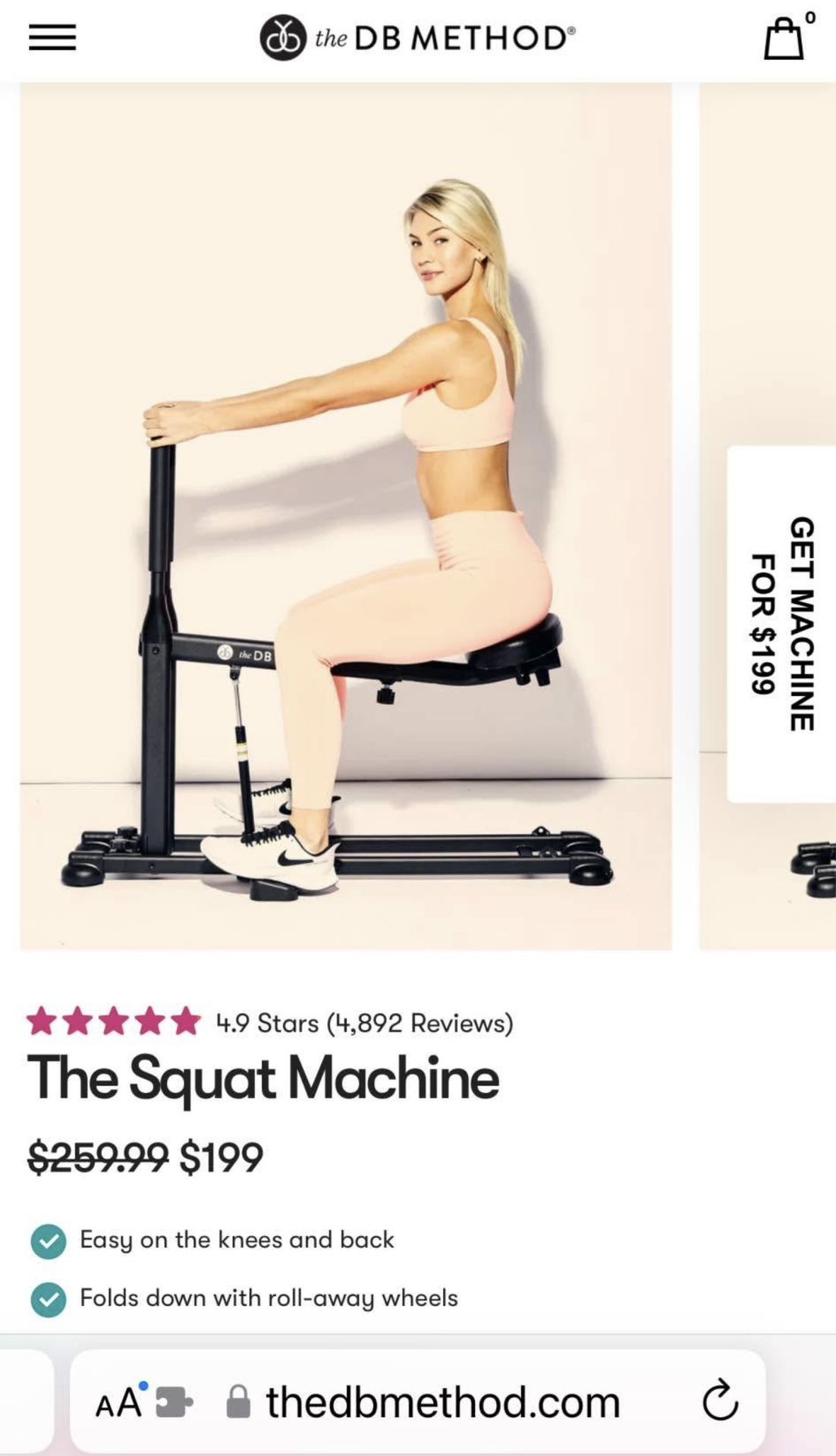 Exercise Squat Machine