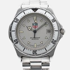 TAG Heuer Watch 2000 Professional Series WK112 Silver Dial 38mm Men’s