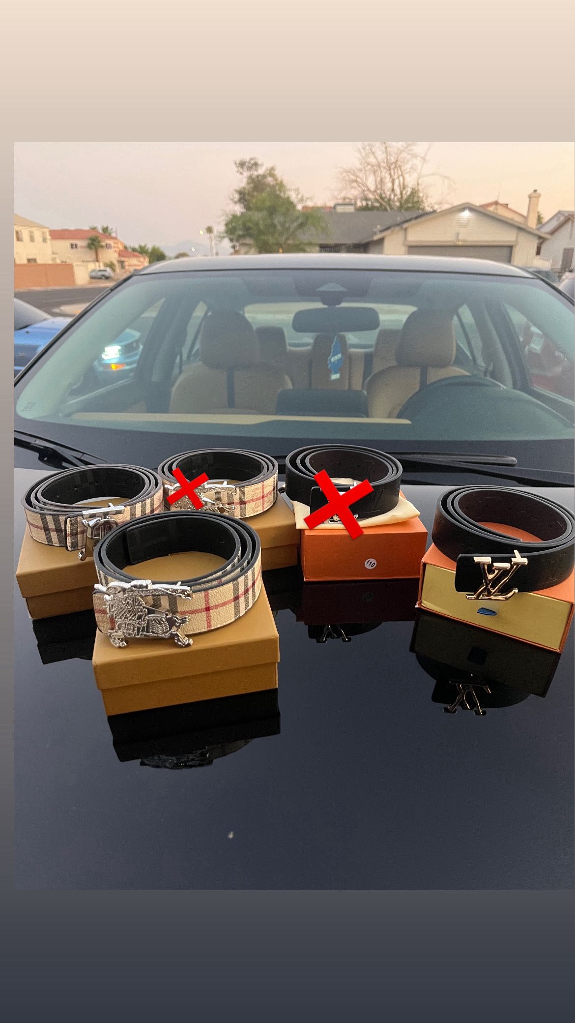 Designer Belts and Goyard Wallet