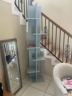 Tall Corner Bookshelf