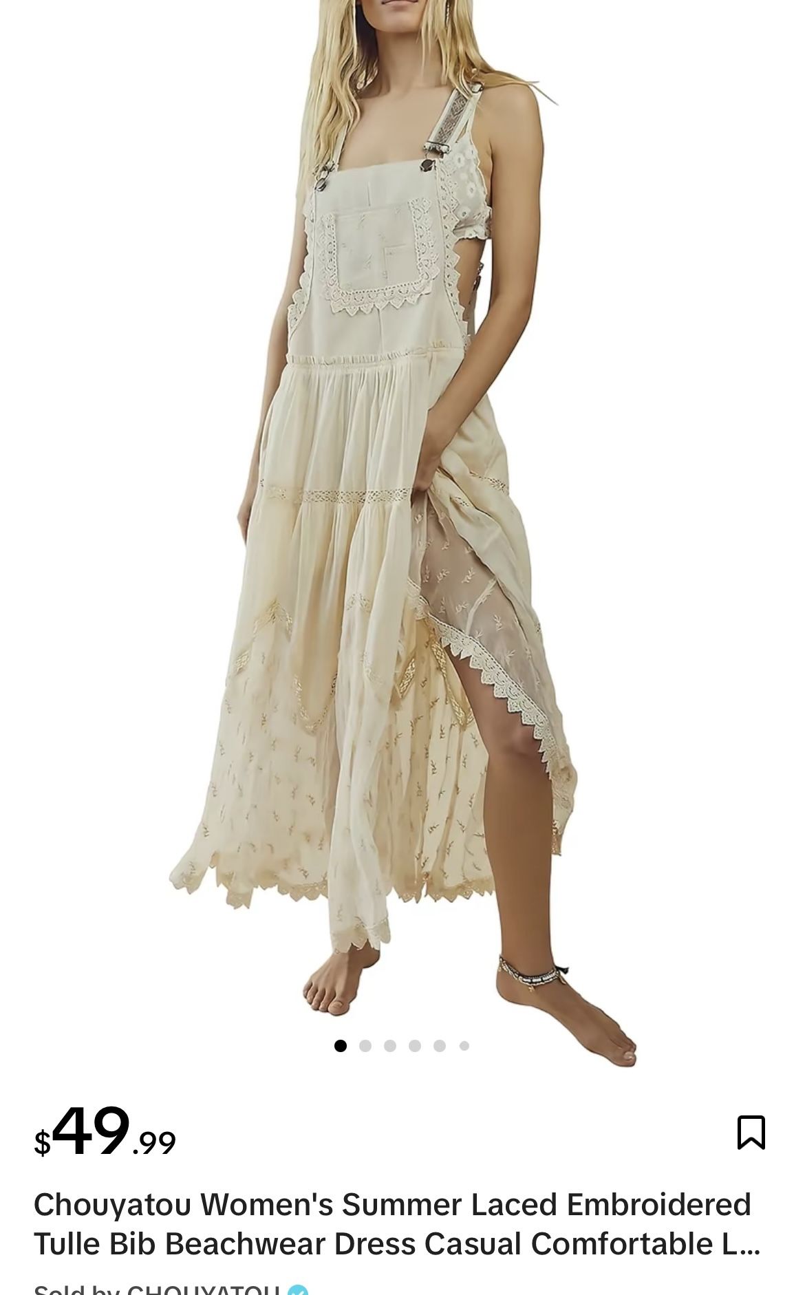 Boho Style Overall Dress Several sizes and colors available