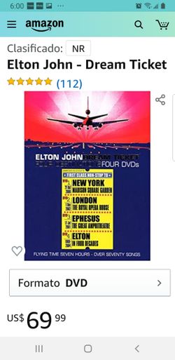 ELTON JOHN DREAM TICKET.