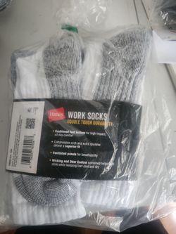 Hanes Double Tough Work Socks Pack