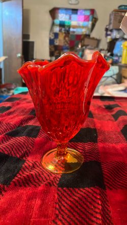 Fenton Authenic hand blown glass vase