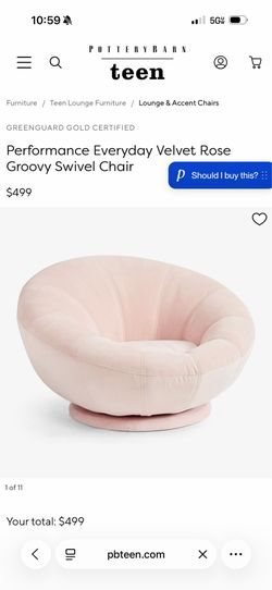 Pottery barn swivel chair 100