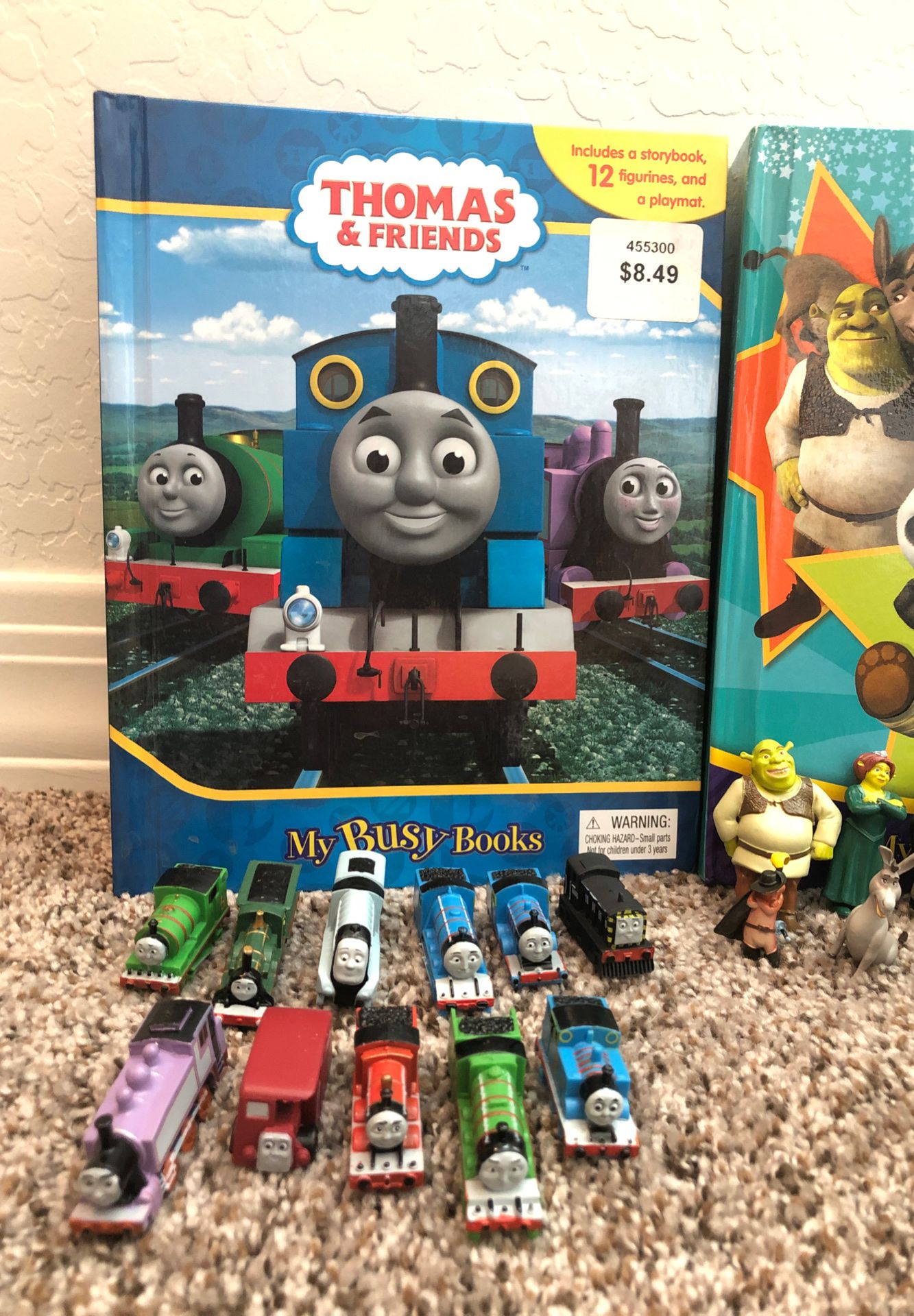 4 Busy Books, Thomas and Friends, Dreamworks All Stars, Paw Patrol, Bubble Guppies