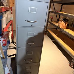 Large Metal Filing Cabinet 