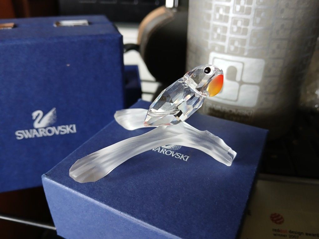 Swarovski Crystal Love Bird On A Branch ~ Please See Full Description