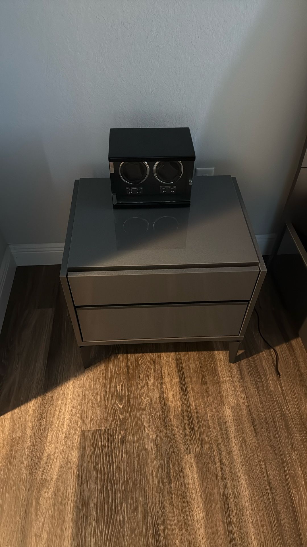 Headboard, 5 Drawer Dresser, And Night Dresser With Rolex Winder