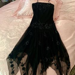 Black Dress With Sequins Size M