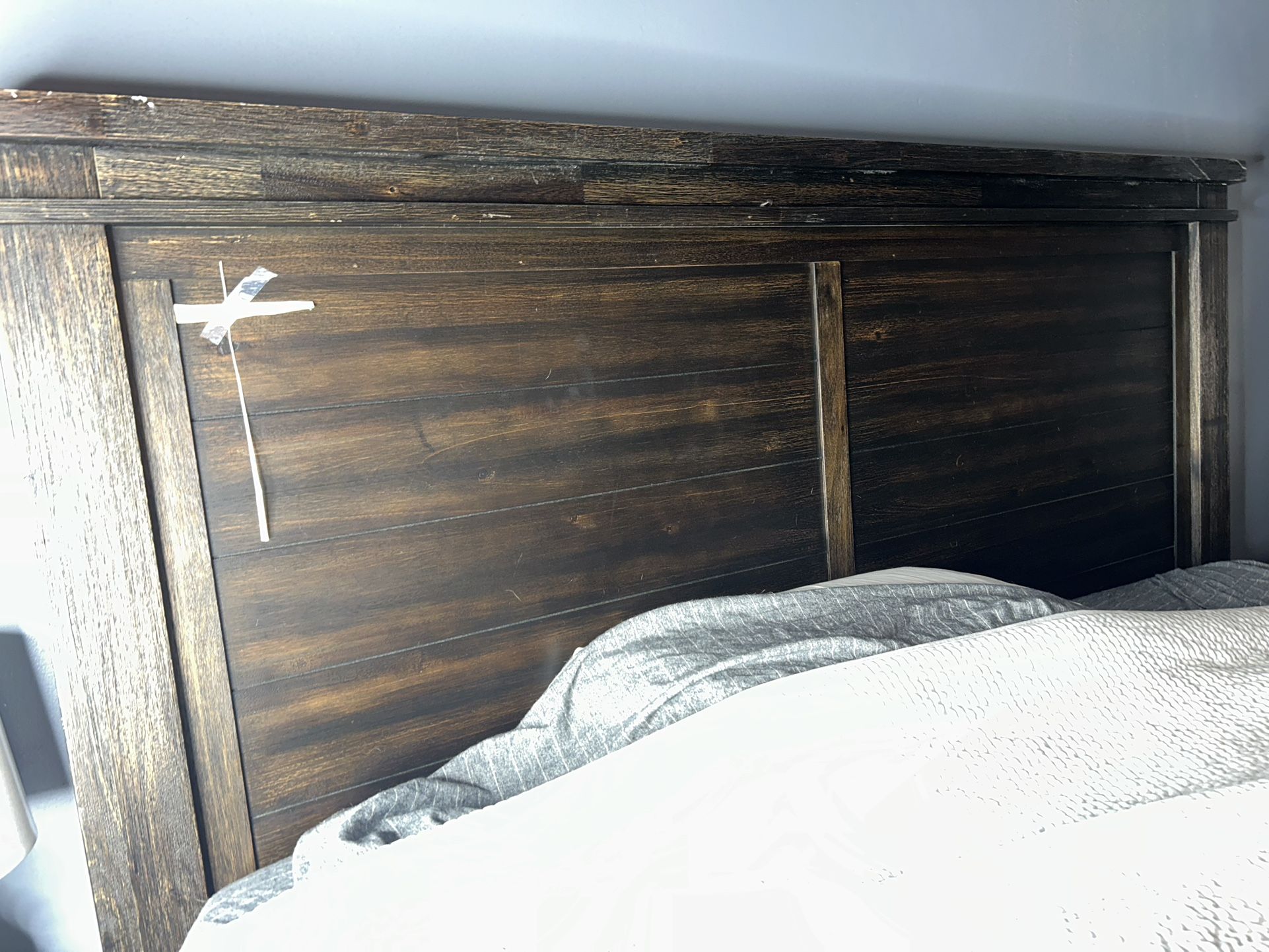 King Bed frame, Mattress, Nightstand and Armoire