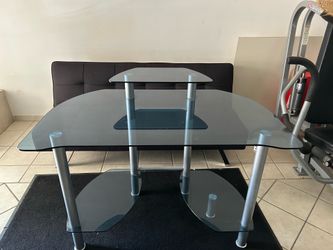 Glass desk