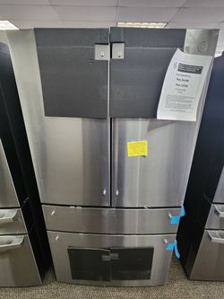 Profile 28.7 cu. ft. 4-Door French Door Refrigerator in Stainless Steel with Dual-Dispense Autofill Pitcher