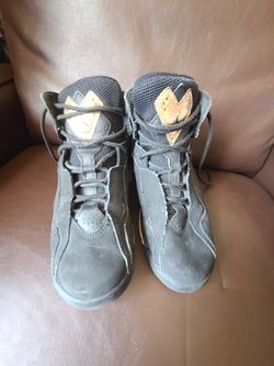 Jordan True Flight Black Metallic Gold