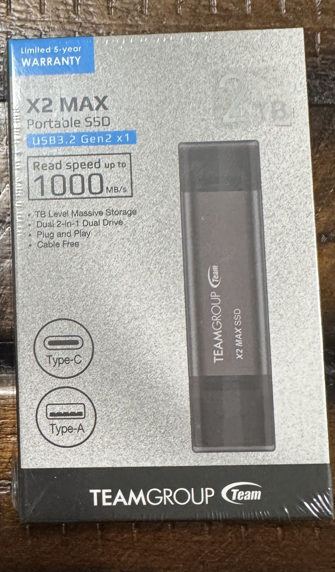 Team Group X2 MAX 2TB Portable SSD USB