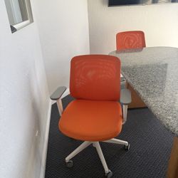 Orange chairs 6