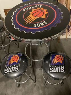 Phoenix Suns Table And Stools 