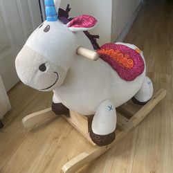 Wooden Rocking Unicorn