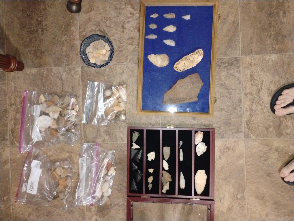 Arrowheads Pottery And Tools