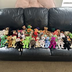 Huge TY Beanie Baby Collection Lot (80+ Plush Toys w/ Tags) – Vintage 90s/2000s