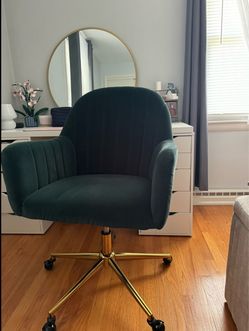 Emerald Swivel Vanity Desk Chair