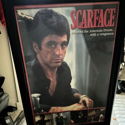 Scarface Framed Decorative Print 