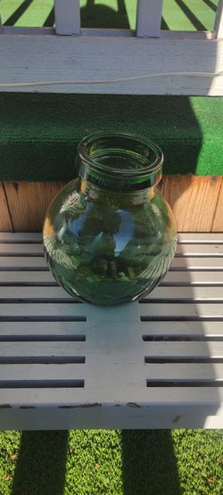 Viresa green glass bottle