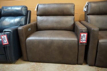 Leather Dual Power Recliner — Barcalounger 