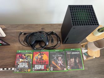 Xbox Series X  (Black) 1TB Bundle + 4 Games + Rechargeable Controller