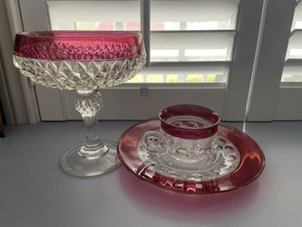Vintage Cranberry Glass