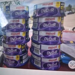 Assorted DVD-R, BD-R & CD-R Rewritable Disks