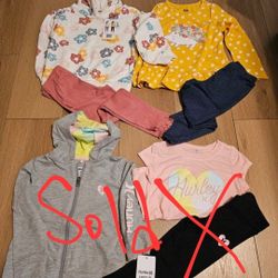 Girls 4- Piece Outfit. Size 5