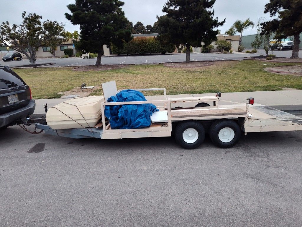 17' Dual Axle Trailer Permanent Tag CHEAP!!