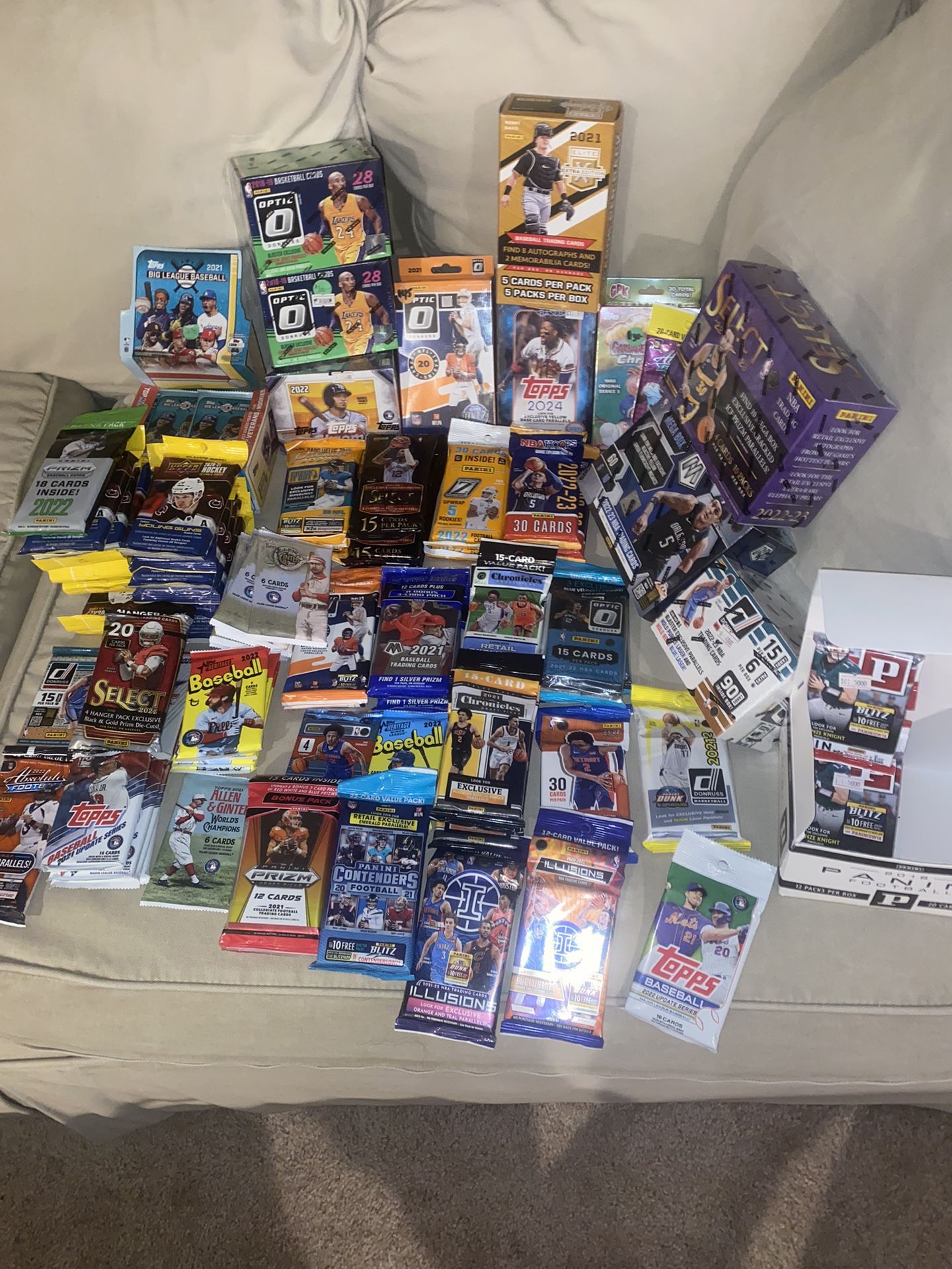 Massive Lot Of Mega’s, Blasters, Hangers, Fat Packs, Hobby And Retail Sports Cards
