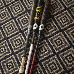 Lot Of 3 Baseball Bats DeMarini BBCOR / USSA