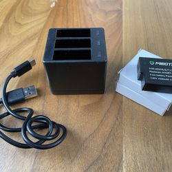 GoPro Hero 5 Batteries 3pc and Charger