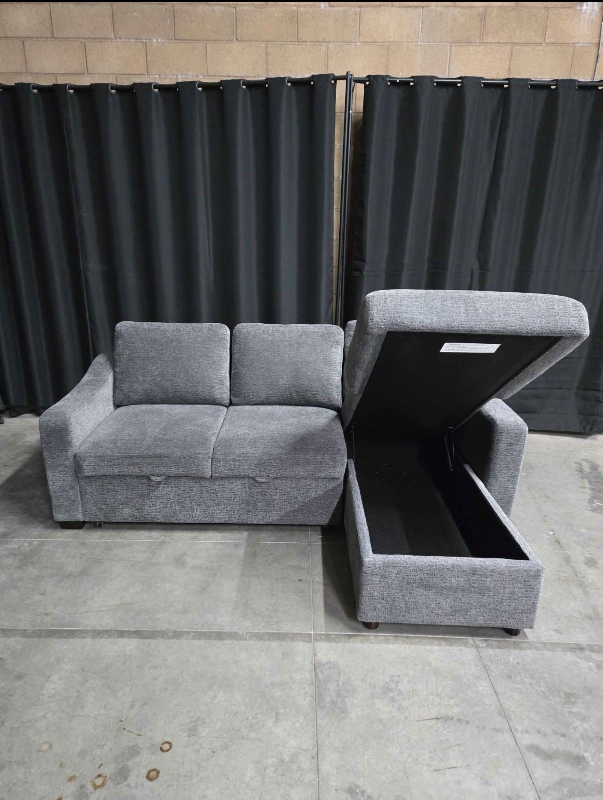 Coddle Aria Fabric Sleeper Sofa with Reversible Chaise *FREE DELIVERY 🚚*