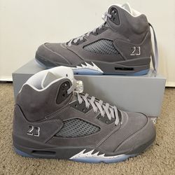 Nike Air Jordan 5 Retro Wolf Grey Size 11 Men’s