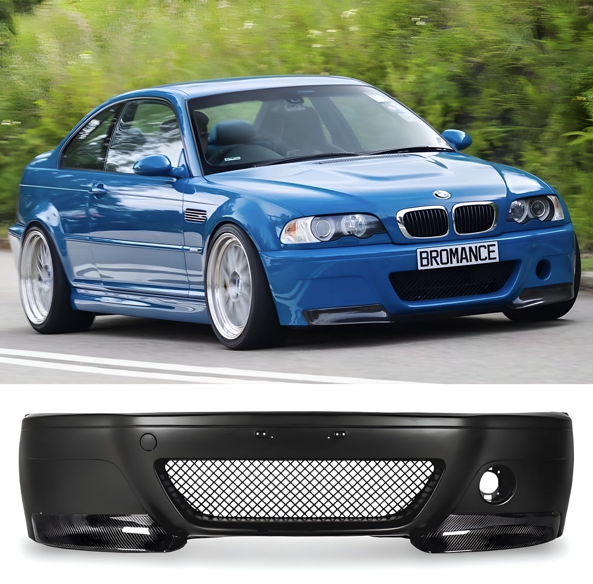 BMW E46 M3 CSL Style Front Bumper