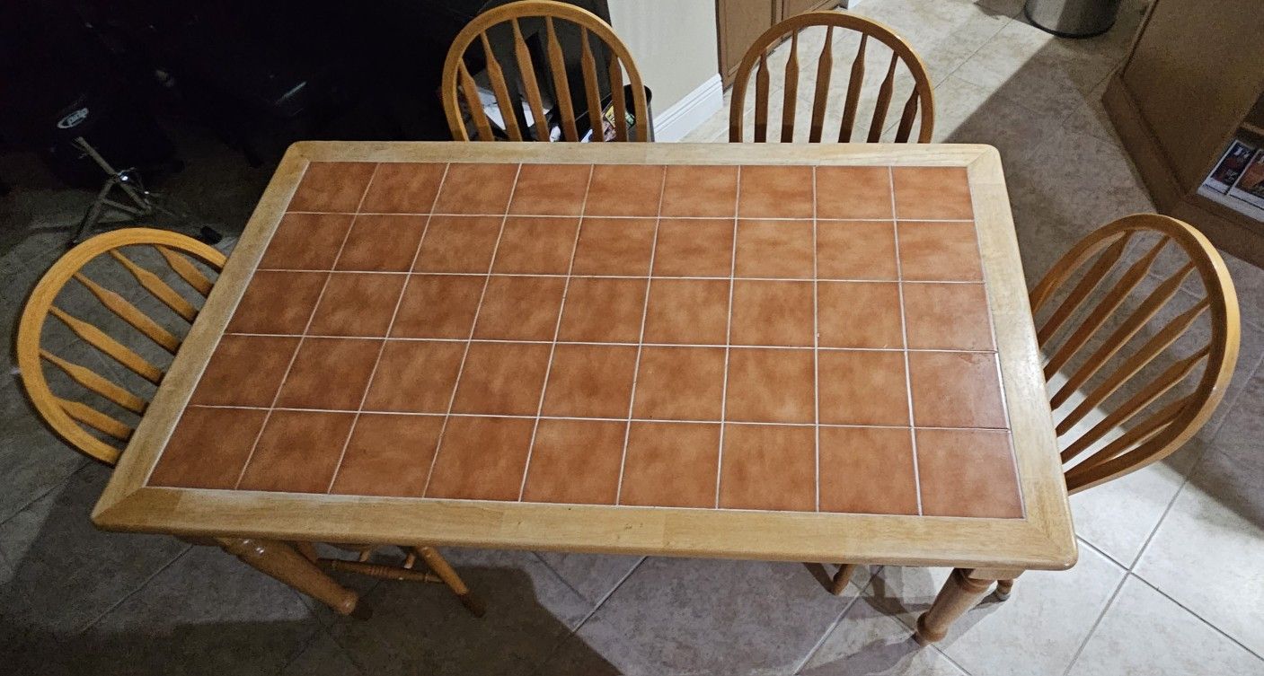 Dining Table With 4 Chairs