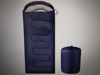 2 x Navy Blue Sleeping Bag with Carry Sack