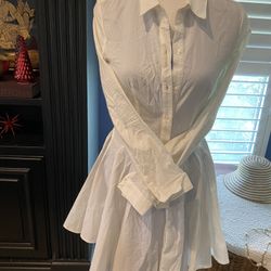 H&M White Dress Size 6